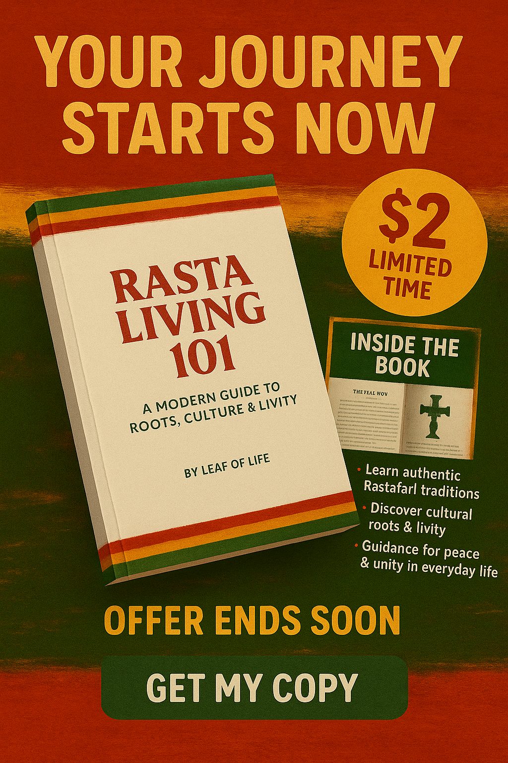 Rasta Living 101 Mini Book | Learn Rastafari Lifestyle | by Leaf of Life