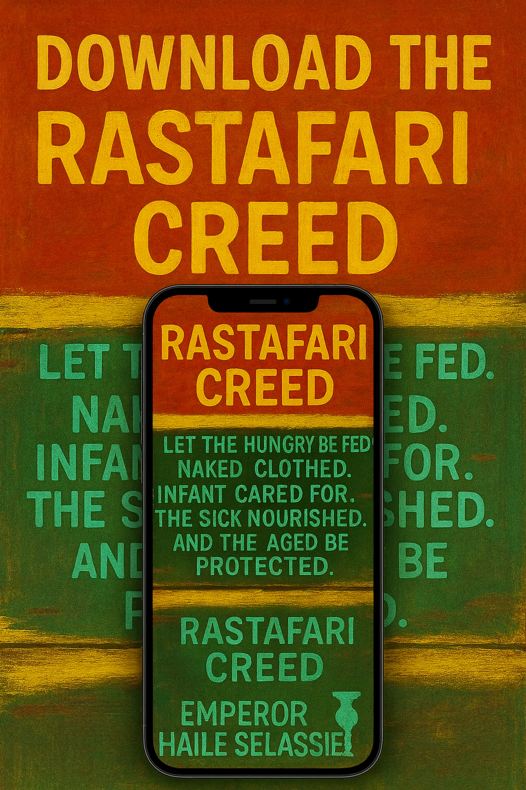 Free Rastafari Creed Poster & Wallpaper | Roots Reggae Art