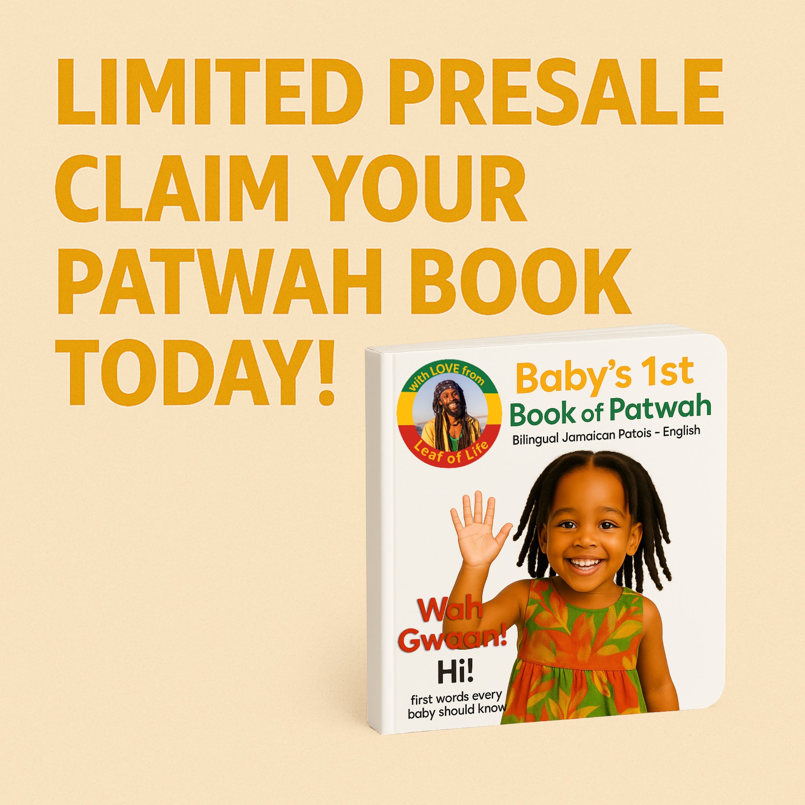 Baby’s 1st Book of Patwah - bilingual | Learn Jamaican Patois | Children’s Board Book
