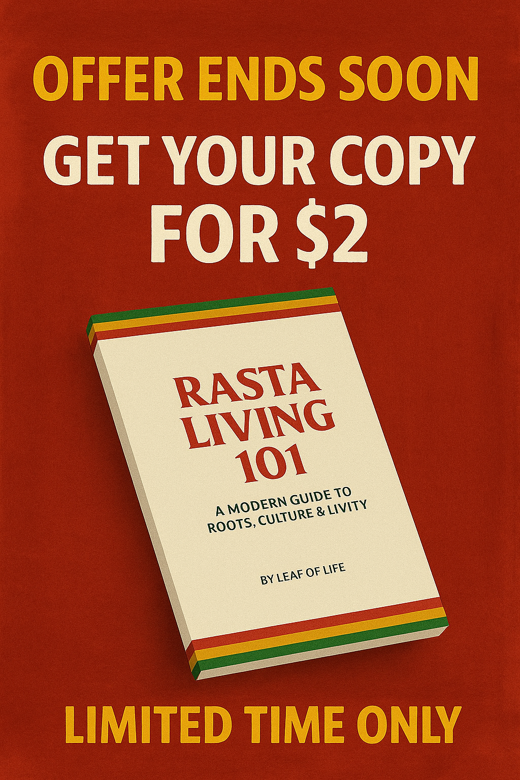 Rasta Living 101 Mini Book | Learn Rastafari Lifestyle | by Leaf of Life